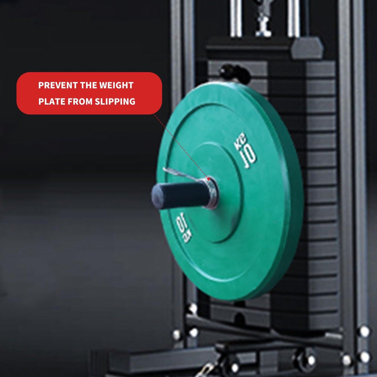 CONBUT Weight Stack Pin with Spring Clip Collar Weight Stack Extender Pin for Cable Machines and Functional Trainers Commercial Home Gym Accessories (Dia:10mm Length: 110mm)