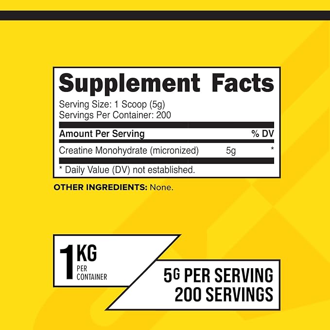 Primaforce Creatine Monohydrate Powder – 1,000 Grams - Micronized