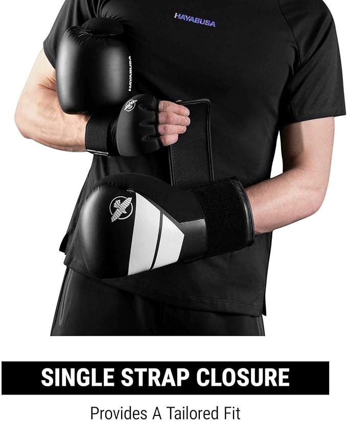 Hayabusa S4 PU Leather Boxing Gloves for Men, Women & Kids, 10oz, 12oz, 14oz, 16oz, Training, Sparring, Kickboxing, Fighting Sports, Taekwondo, MMA, Muay Thai & Arts