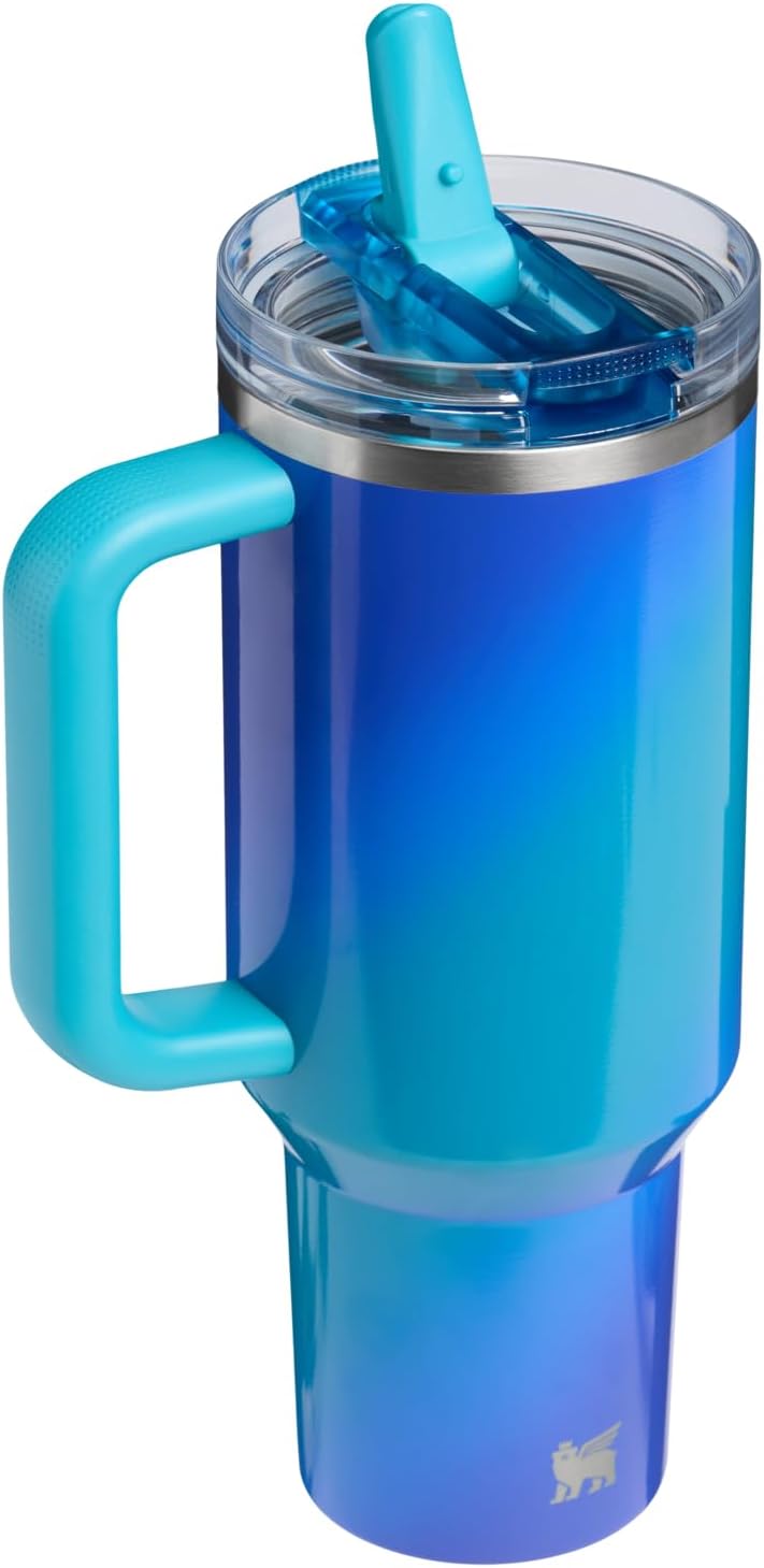 STANLEY Quencher ProTour Flip Straw Tumbler - 40 oz Sea Glass Aura | Durable & Stylish Design