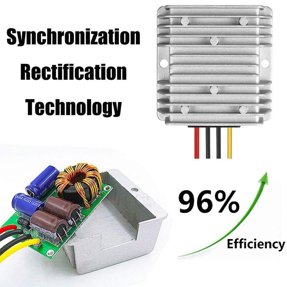 SUPERNIGHT 48V 36V 12V 240W 20A 12V to Voltage Converter Regulator Step Down to DC- DC Convert Reducer with Fuse