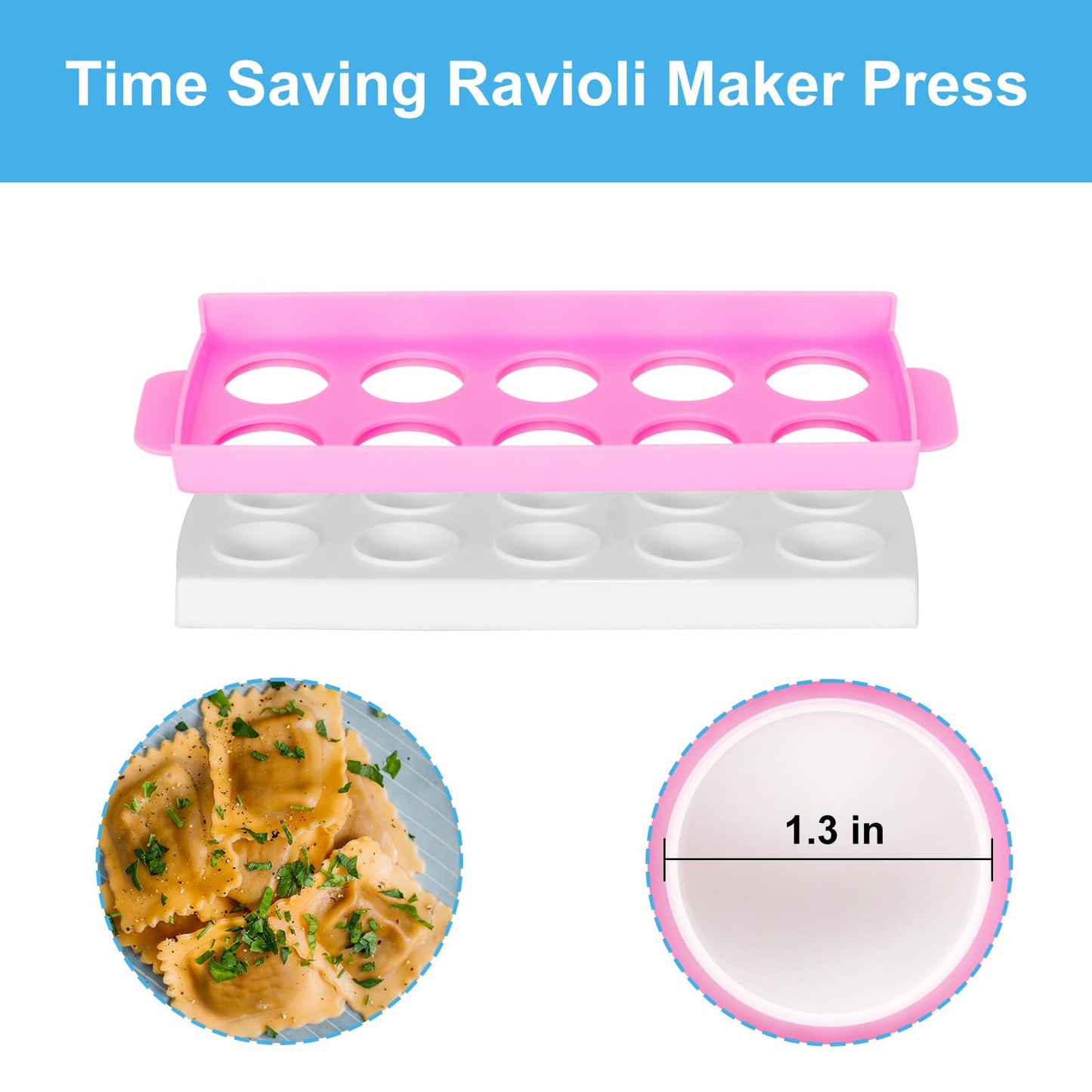 Pasta Making Tools Set, 13 PCS Pasta Making Kit Pasta Making Accessories Homemade Noodle Kit Ravioli Cutter Set