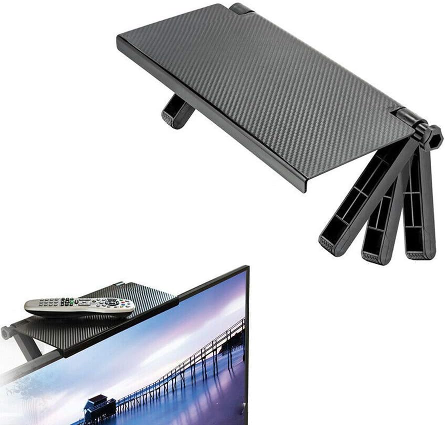 axGear Set-top Monitor TV Top Rack Accessory Box Holder Bracket Shelf for Storage