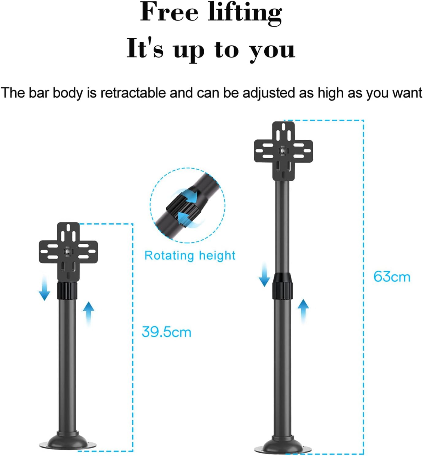 TIKATARER 3D 15. 5 24 Inches Holographic Projection Bracket, Advertising Hologram Fan Hologram Fan Desktop Stand