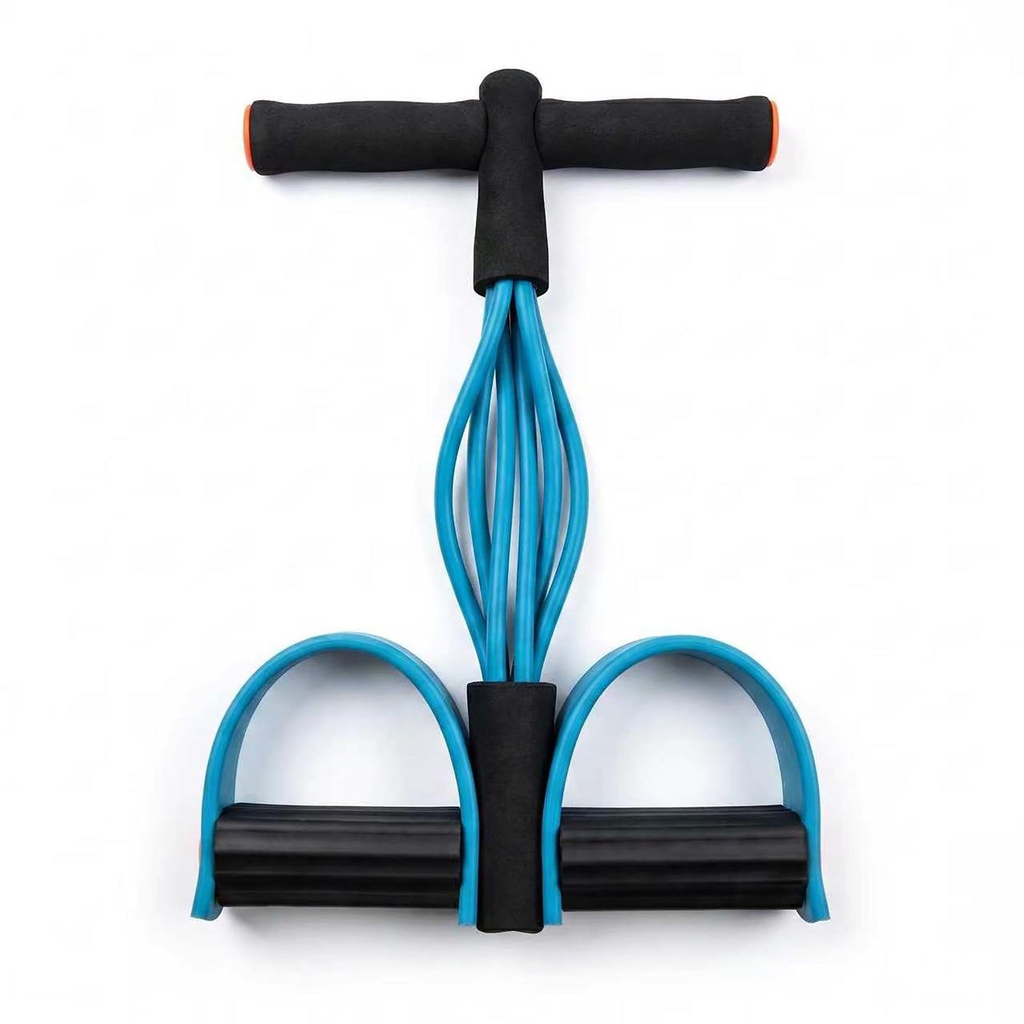 Upgraded Durable 6-Tube Pedal Resistance Strap with Handle, Natural Rubber Fitness Resistance Band, Multifunctional Exercise Band for Abdominal, Waist, Arm, and Leg Shaping Training