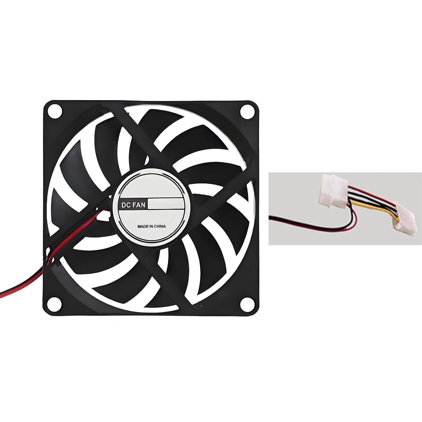 DUJVCZB FDCB8010B12 8010 4Pin 2Wire 12V 80mm 80mm 10mm Dual Ball Bearing Quiet Computer Case Fan DC x x High Speed