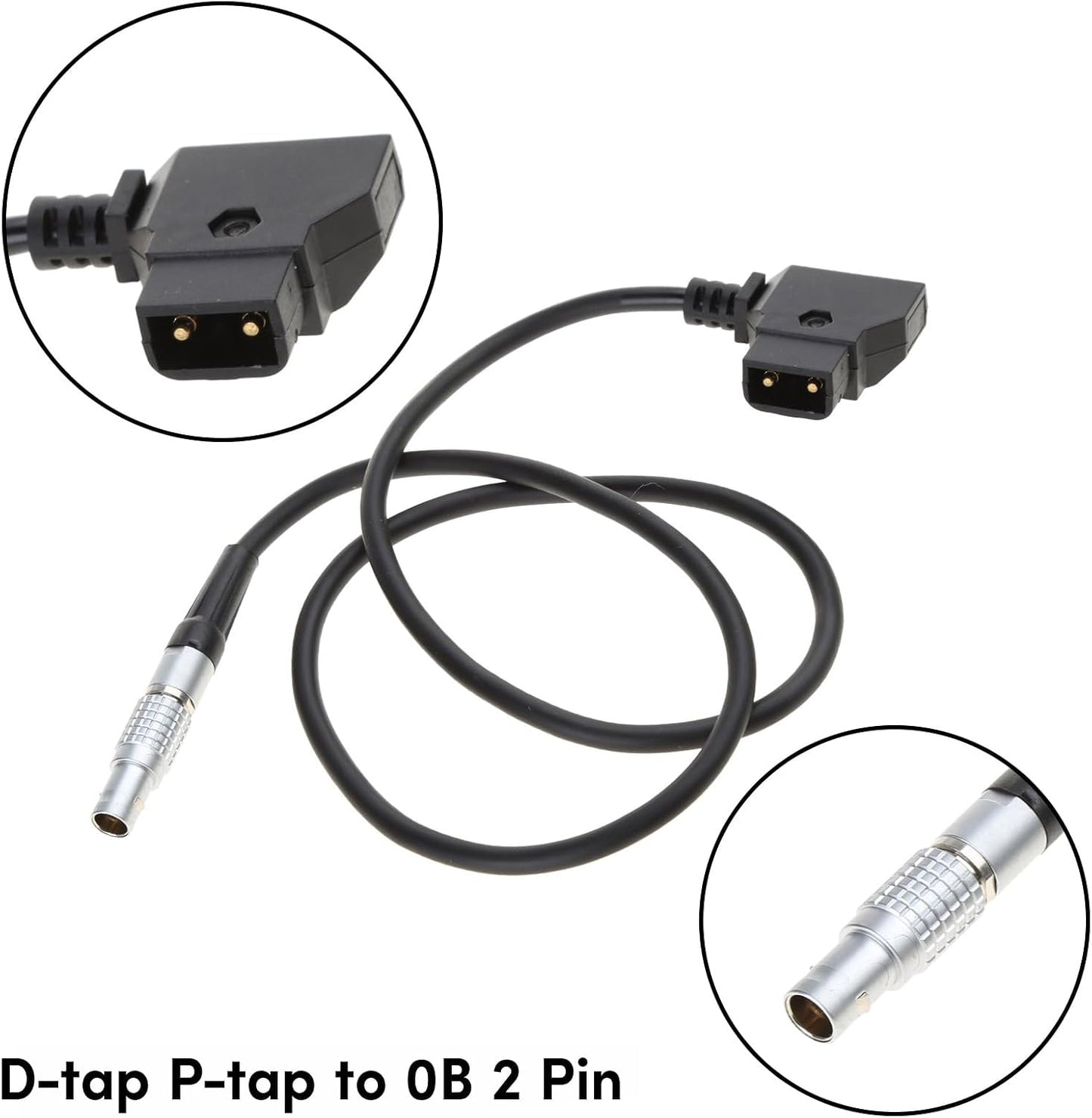 caralin 0B 2Pin 703Monitor, E2 D tap to Cable Power Cord for Bolt, Viewfinders, Camera