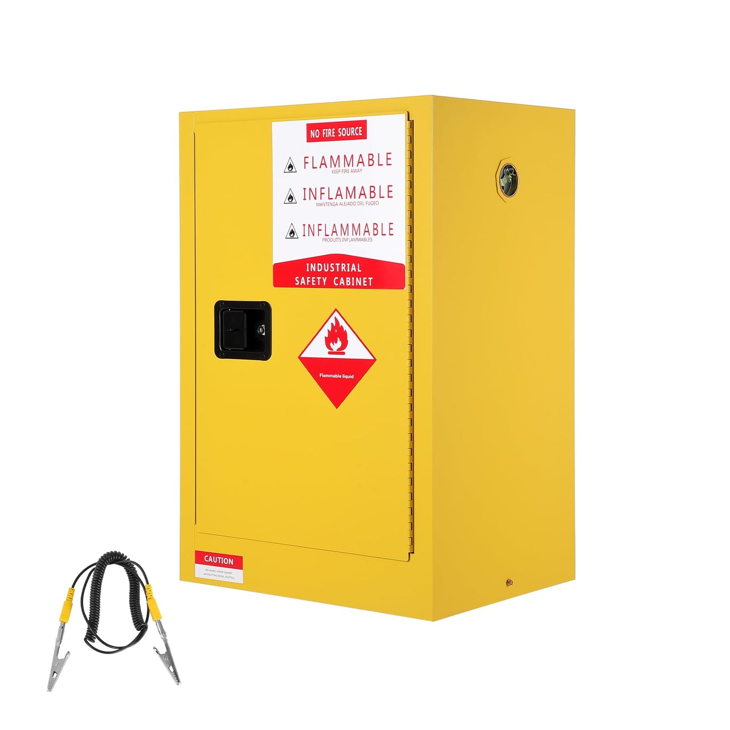 Hazardous Storage Cabinets, Flammable Cabinet, Cold-Rolled Steel Flammable Liquid Storage Cabinet Auto Closing Door for Industrial Use, Flammable Safety Cabinet, Cold-Rolled Steel Fire Resistant
