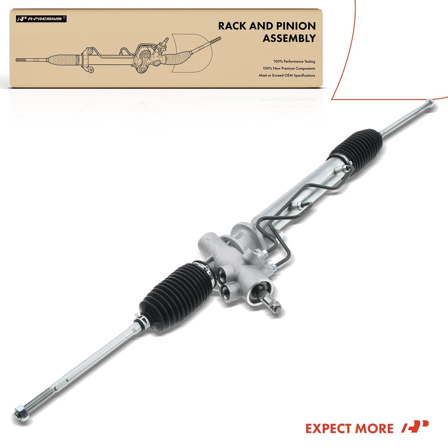 A-Premium - Hydraulic Power Steering Rack and Pinion Compatible with Toyota Paseo 1992-1999, Tercel 1991-1999, Replace# 4425016300