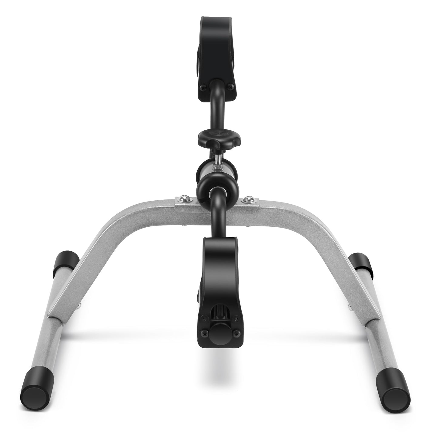 RYGEO Pedal Exerciser Mini Exercise Bike for Leg and Arm Recovery Exercise Lightweight and Portable Floor Bike(Silver)
