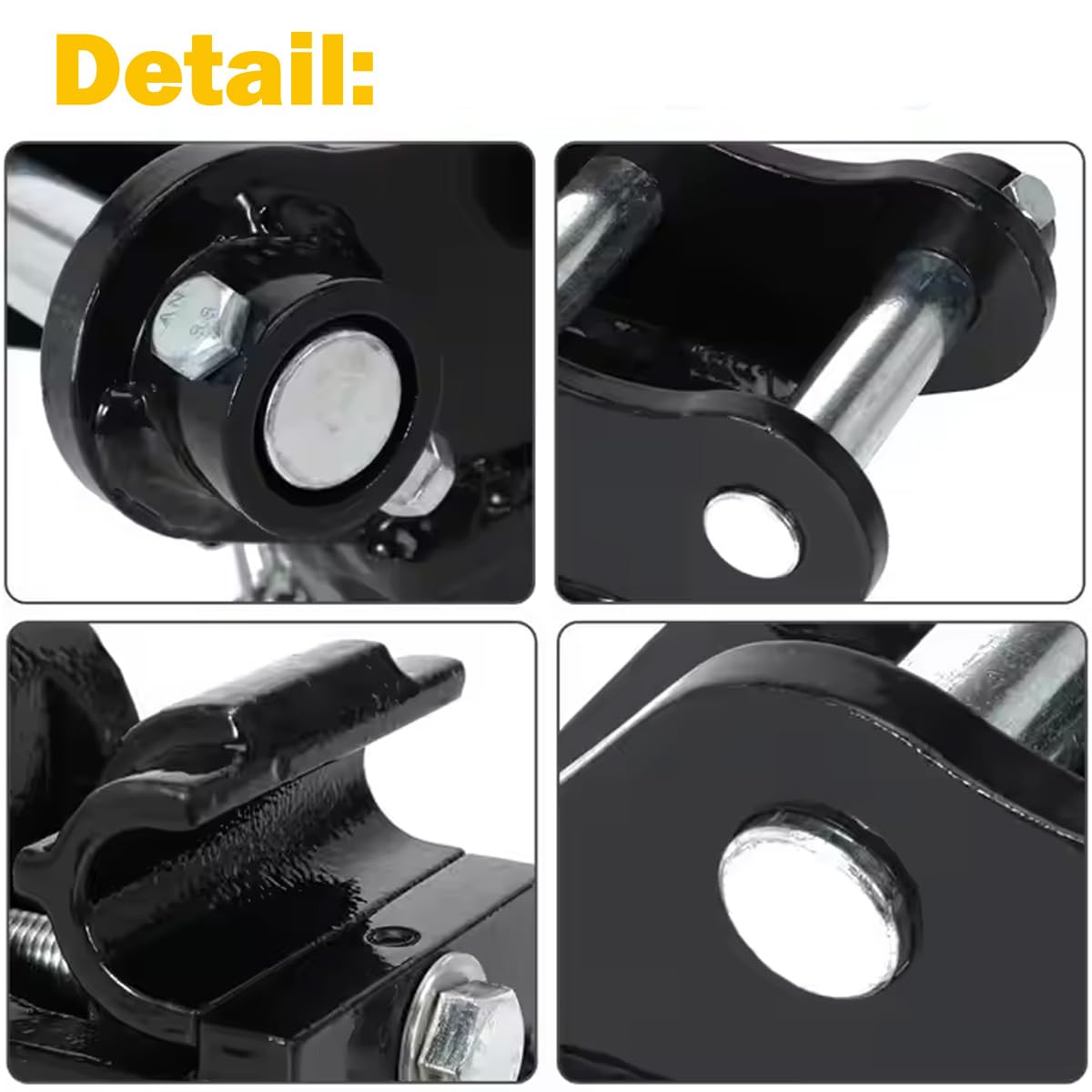 INTBUYING Mini Excavator Attachment Quick Change Quick-Hook Coupler for mini-excavators Span: 3.54in Bore: 0.98in,Center Wheelbase: 3.54in
