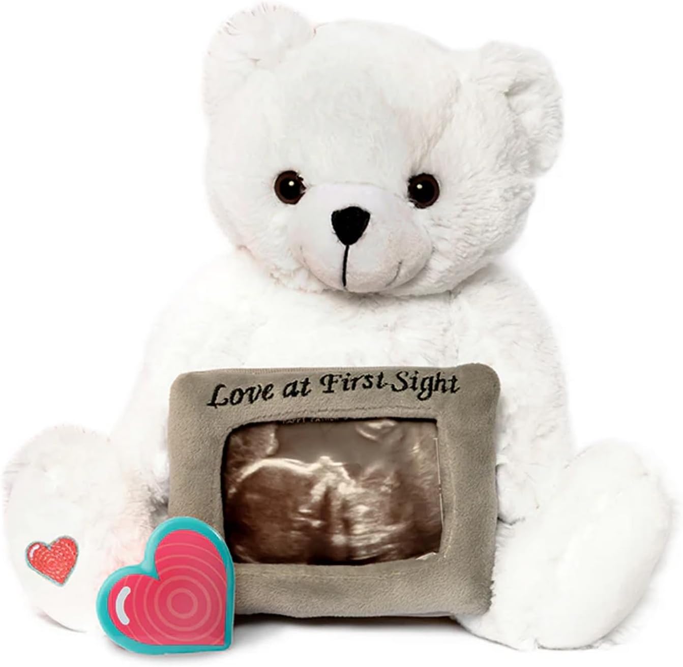 My Baby's Heartbeat Bear 20 3x5 My Babys Heartbeat Bear, Second Re-Recordable Voice Recorder Plush Keepsake, Ultrasound