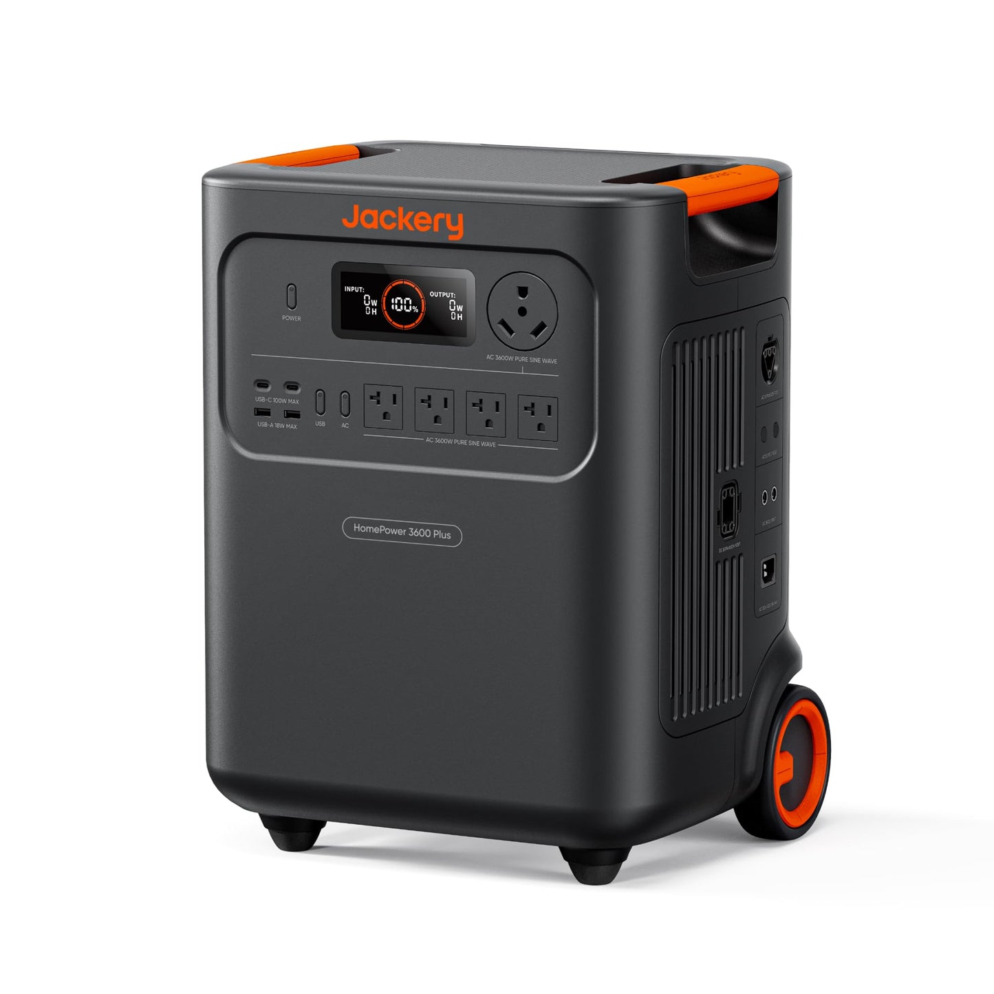 Jackery HomePower 3600 Plus Portable Power Station, 3600W AC Output, 3584Wh LFP Solar Generator, Expandable up to 21kWh, Essential Home Backup for Home Use, Emergencies, RV (Solar Panel Optional)