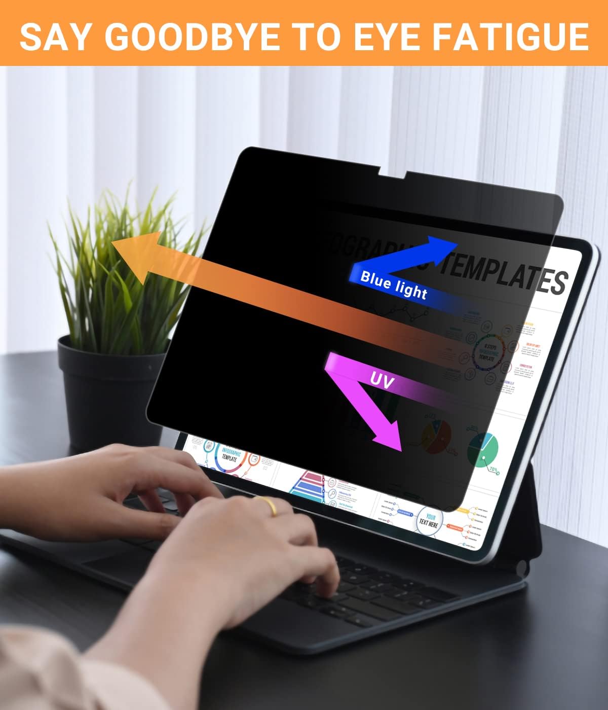 (A16) 11th/10th (2025/2022) A3354 A3355 A3356 A2696 A2757 A2777 A3162, FILMEXT Privacy Screen Protector for iPad
