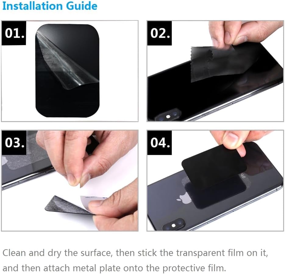 CKANDAY 5 2 3 Pcs Adhesive Thin Metal Plates for Magnetic Mounts, Metal Plates for Phone Case,Metal Plates Disc