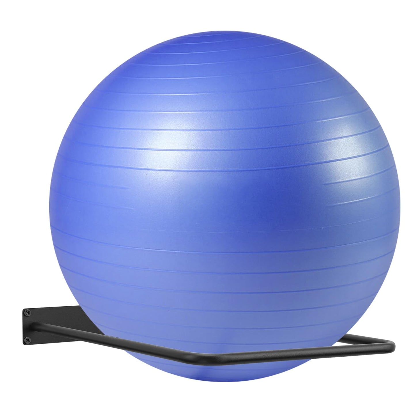 DNYLHRLZ Large Stability Ball Wall Rack - Yoga Ball Storage Rack for Studio, Gym or Home (1 Black)
