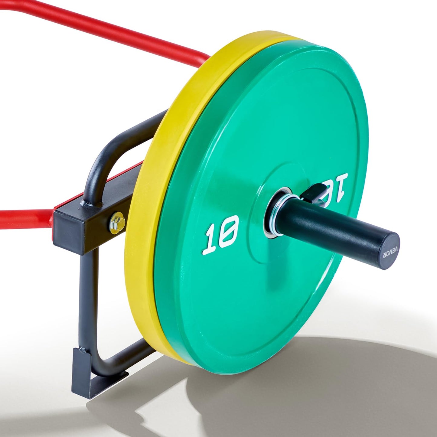VEVOR Trap Bar Hex Bar, 2-Inch Hex Barbell, 500 LBS Capacity Shrug Bars, Weightlifting and Strength Training Equipment, Home Gym for Squats, Deadlifts, Shoulder Presses (Red)