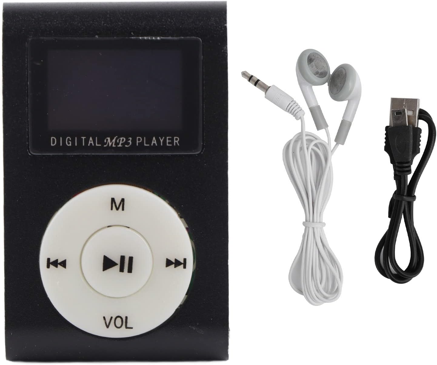 Zerone MP3 5+ 32GB Mini Player with Back Clip, Portable Digital Music Player with LCD Screen, Hours Long Battery Life