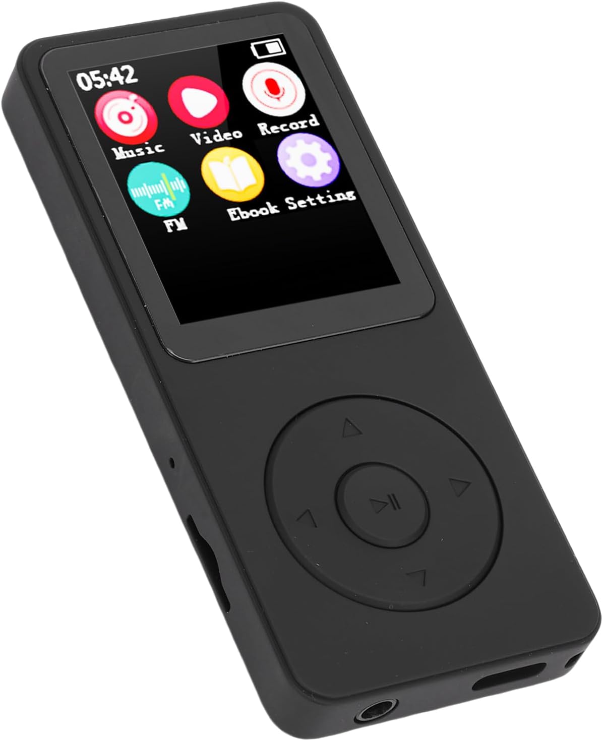 TIKATARER 2.4 Inch MP3 5.4, 32G Player with Bluetooth HiFi Music Player, Built in Speaker FM Radio Voice Recorder E