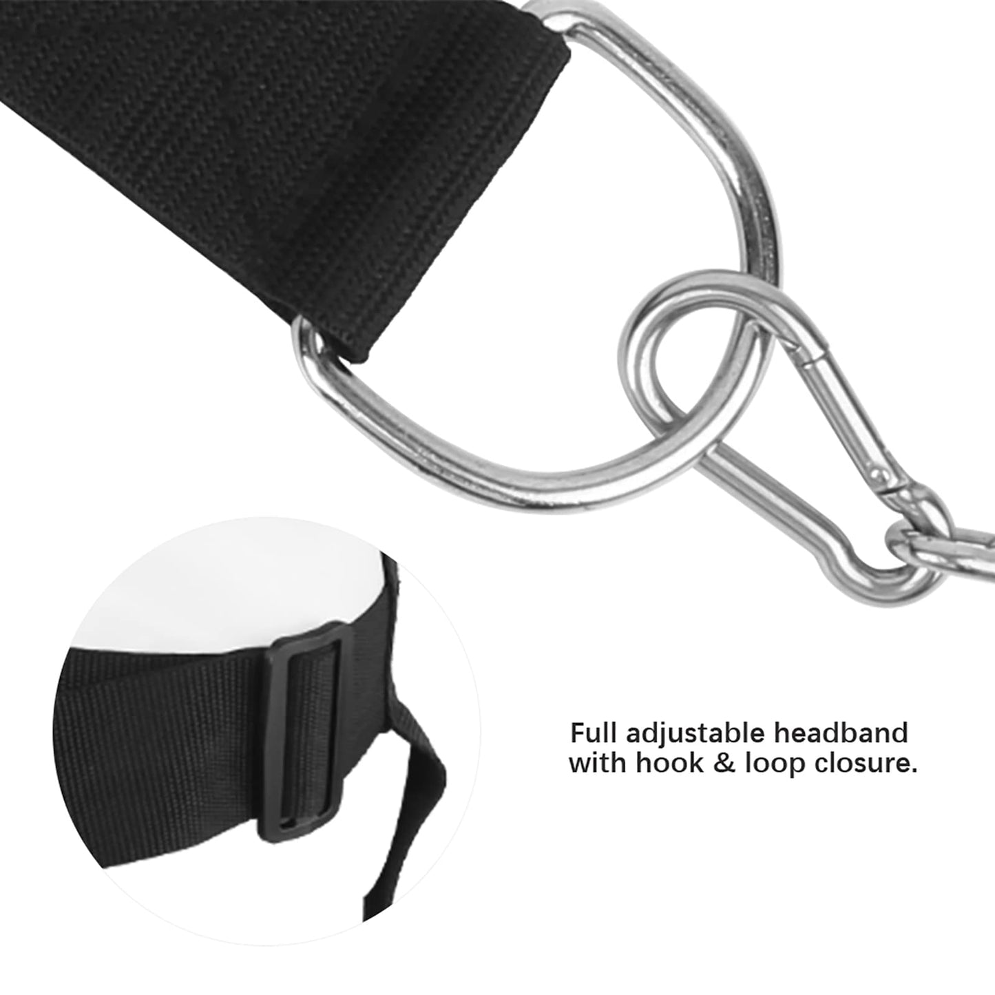 Neck Trainer Strength Heads Harness Soft Harness Belt Comfort Professional Adjustable Weight Lifting for Training