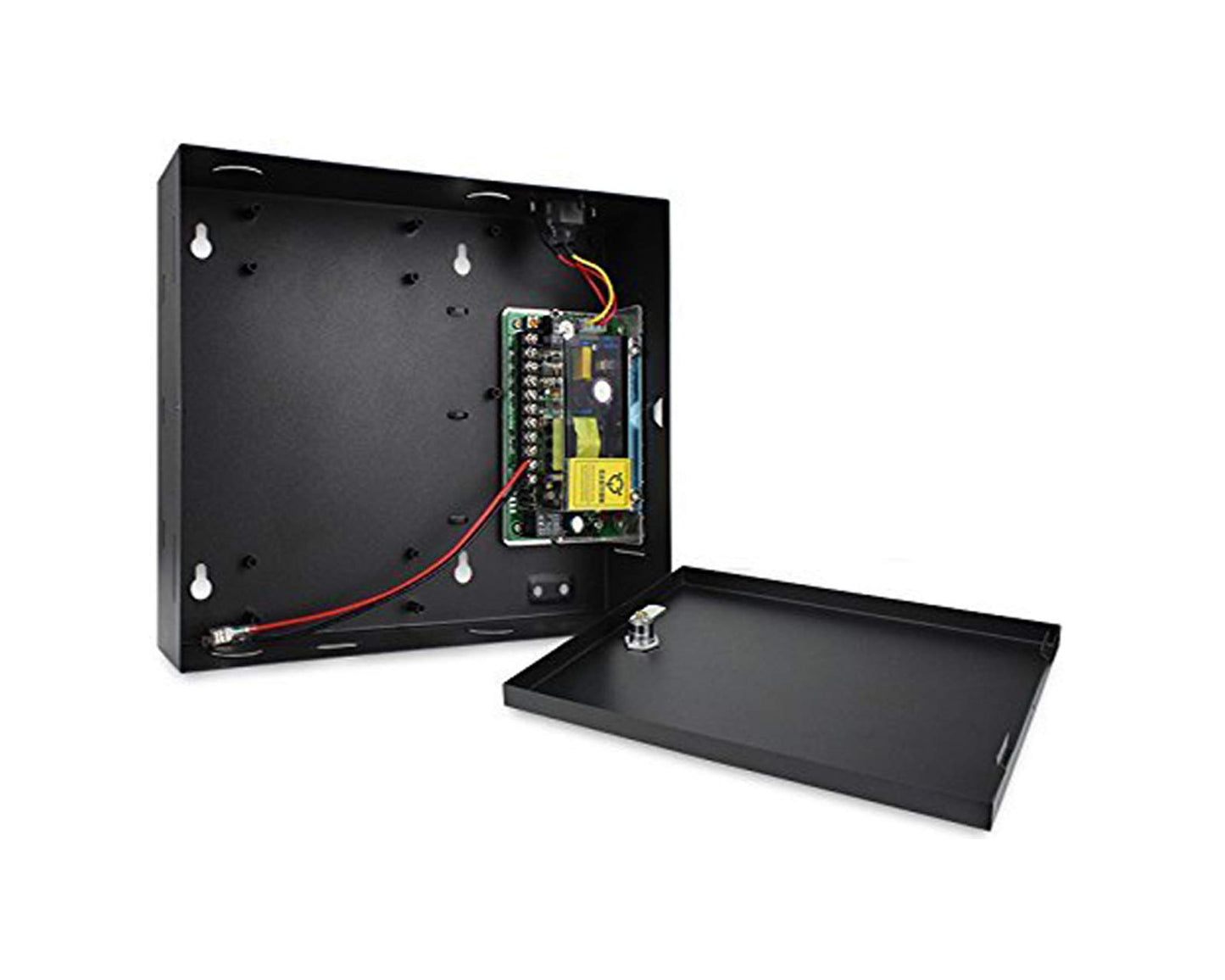 MENGQI-CONTROL 1 Door Access Control Systems with 600lbs Magnetic Lock Waterproof Reader 110V Power Box Exit Motion Sensor Complete Kit