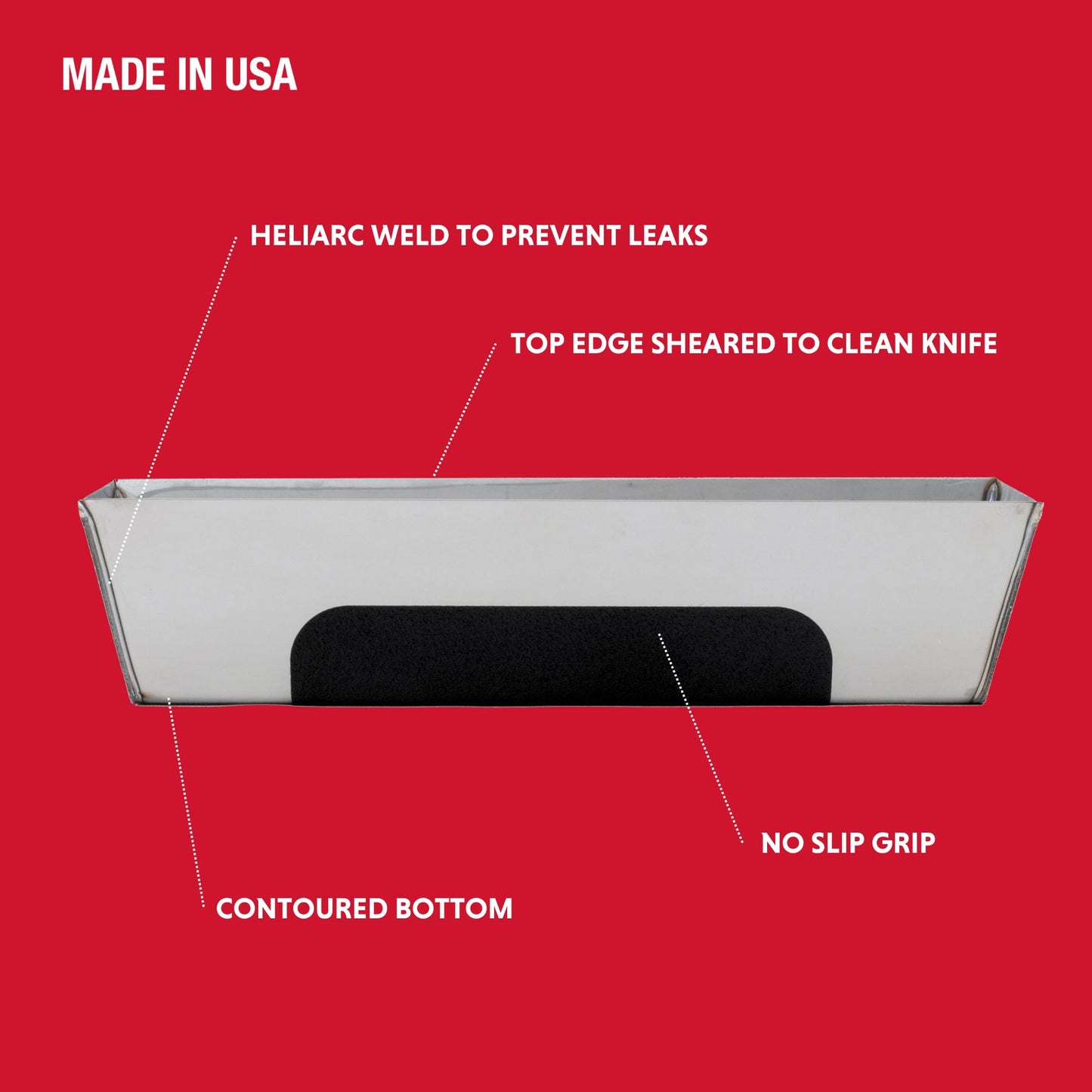 Stainless Steel Skimming Blade & Mud Pan Mixer | Pack of 5 | Advance Equipment MFG Co. | Complete Drywall Finishing Set | 100+ Years Family Owned USA Made