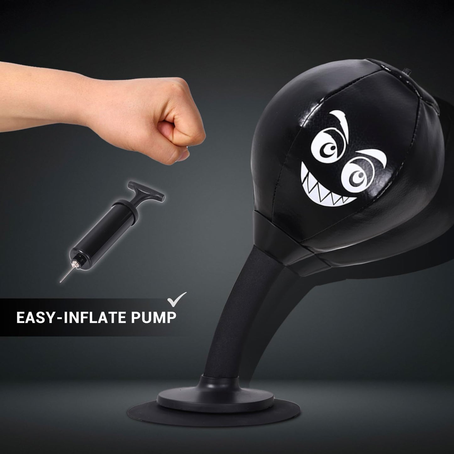 Peonyflow Stress Buster Desktop Punching Bag,Rage Bag, Fun Punching Bag,Speed Bag,for Office Table, Heavy Duty Stress Relief Ball, Desk Boxing Punch Ball, Funny Gift for Coworkers and Friends