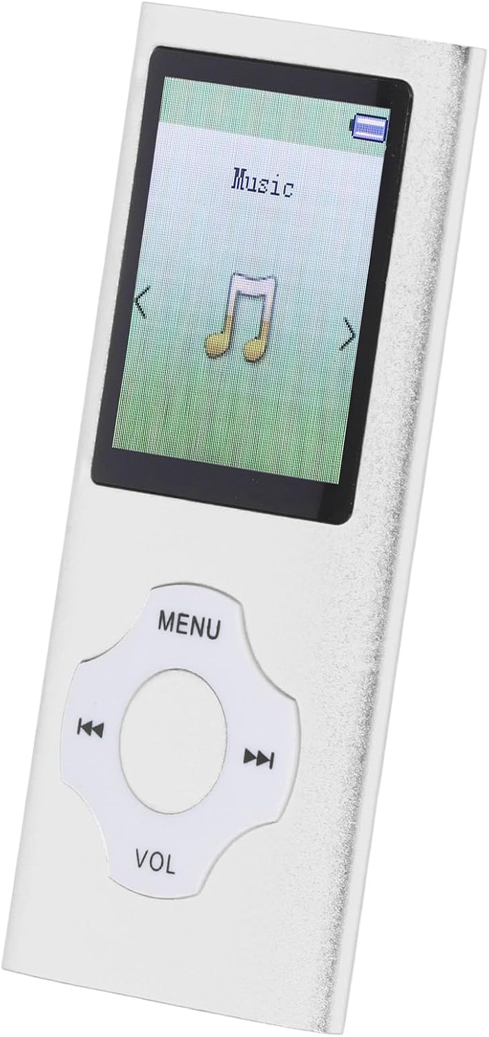 Bewinner MP3 MP4 1.8 inch MP3 128GB Music Player with HiFi Speaker, Color Screen Player, Supports Expansion, E Book
