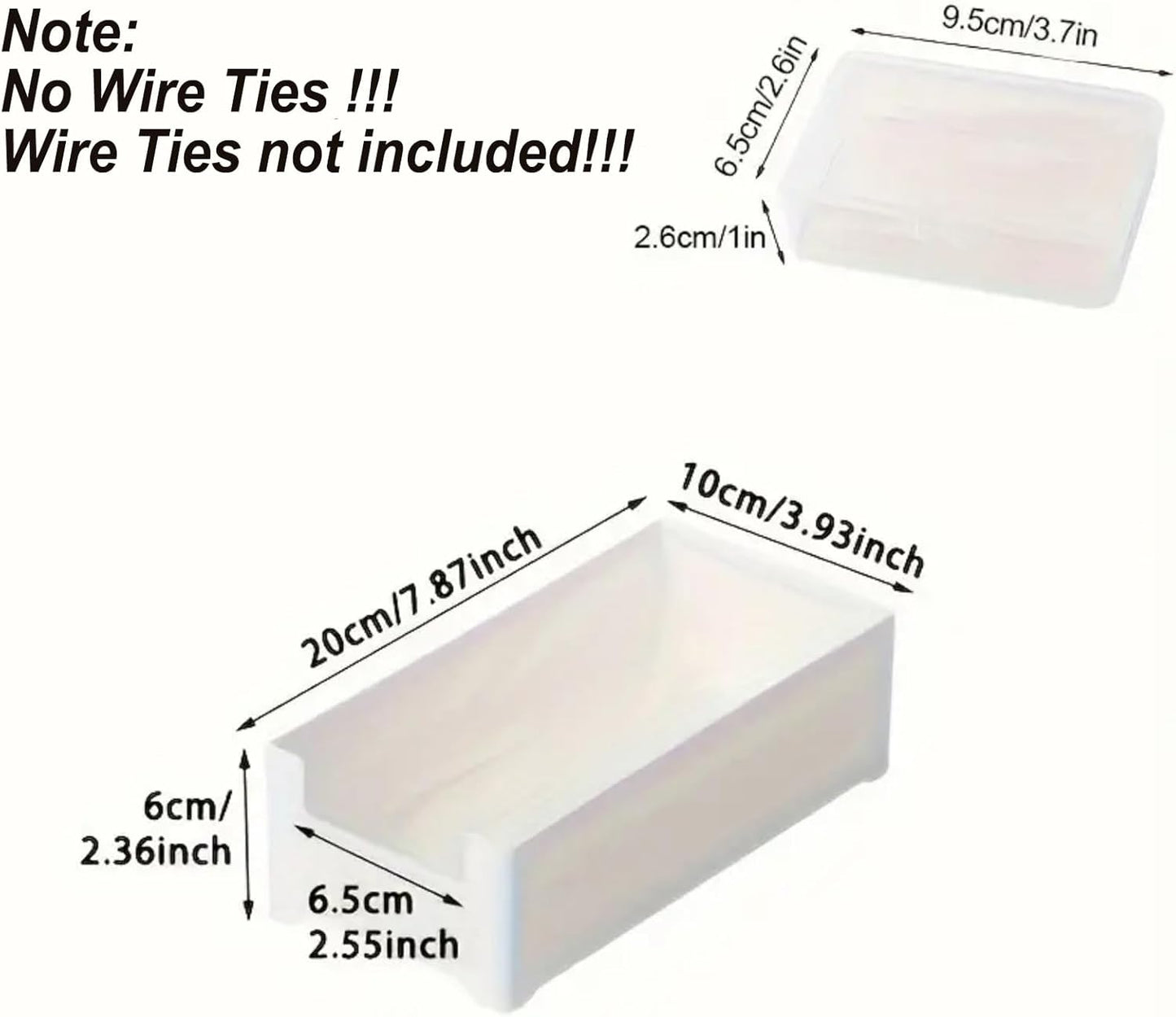MAKABAKA 7 Cable Organizer Storage Box with Wire Ties,Desktop Cable Management Box with Switch, Power Cord Organizer