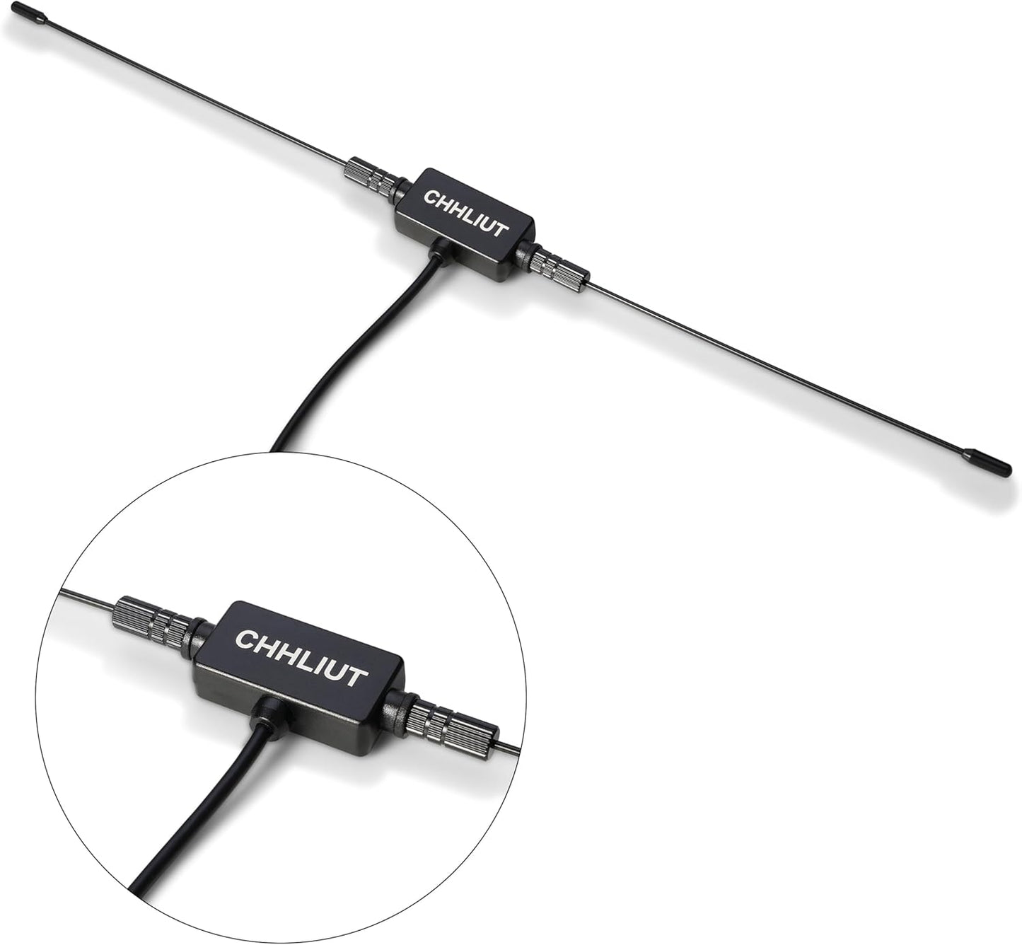 CHHLIUT 75 16ft, Universal FM Radio Dipole Antenna, Ohm, Screw F Male Plug for Home AV Audio Stereo Receiver Indoor