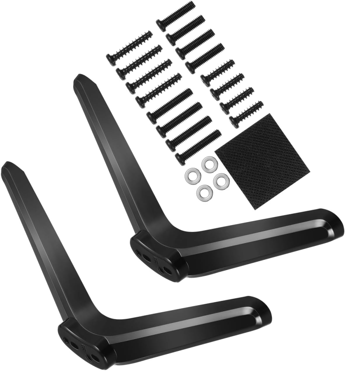 Happyyami 2Pcs Tv Mounting Brackets Stable Tabletop Tv Stand Holder with Non Slip Base Easy Installation No Drilling