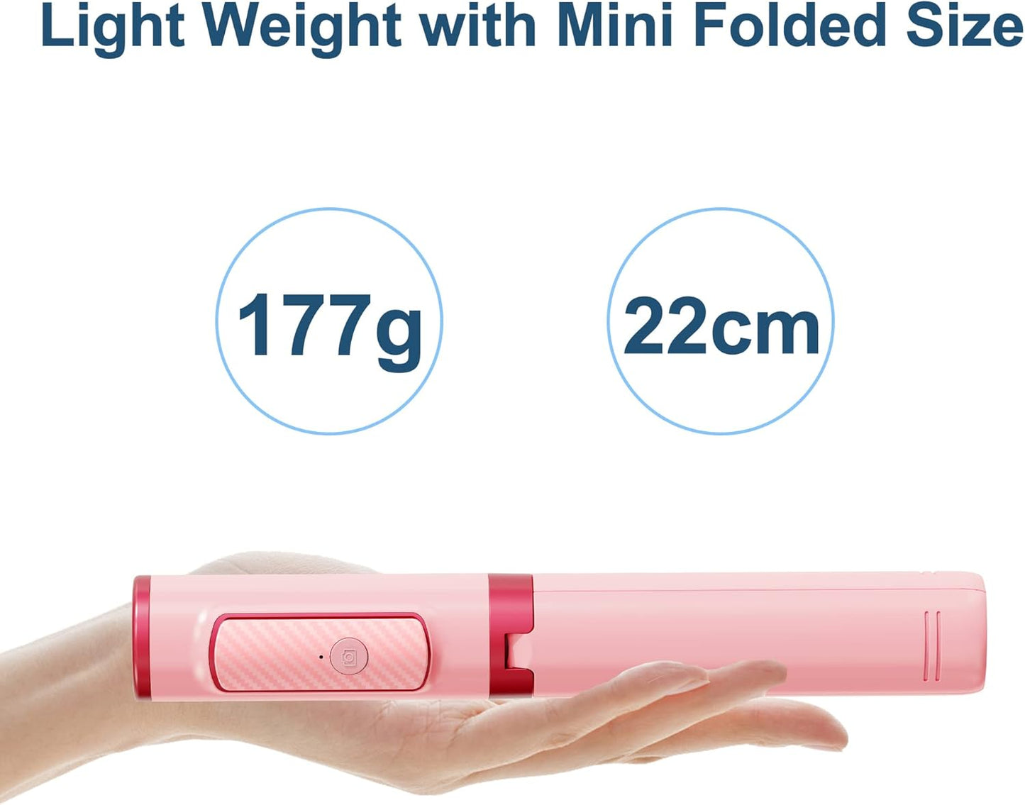 colorlizard Selfie Stick, Foldable Cellphone Tripod with Remote, Travel Tripod for iPhone Series Android, Video