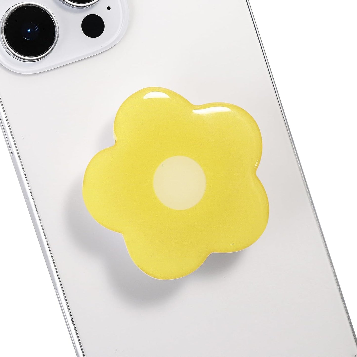 BAGDANTON Cute Flower Series Collapsible Design Phone Grip (Adhesive, Yellow)