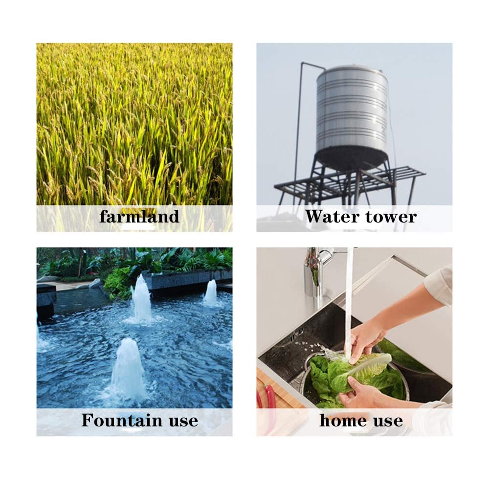 ZYIY 3/4Hp 3In Stainless Steel Deep Well Submersible Pump 220V,60Hz Water Pump 295ft Head 18GPM Pump with 66ft Cable 1"Outlet Water Well Pump for Industrial Agricultural Irrigation Home Garden Use