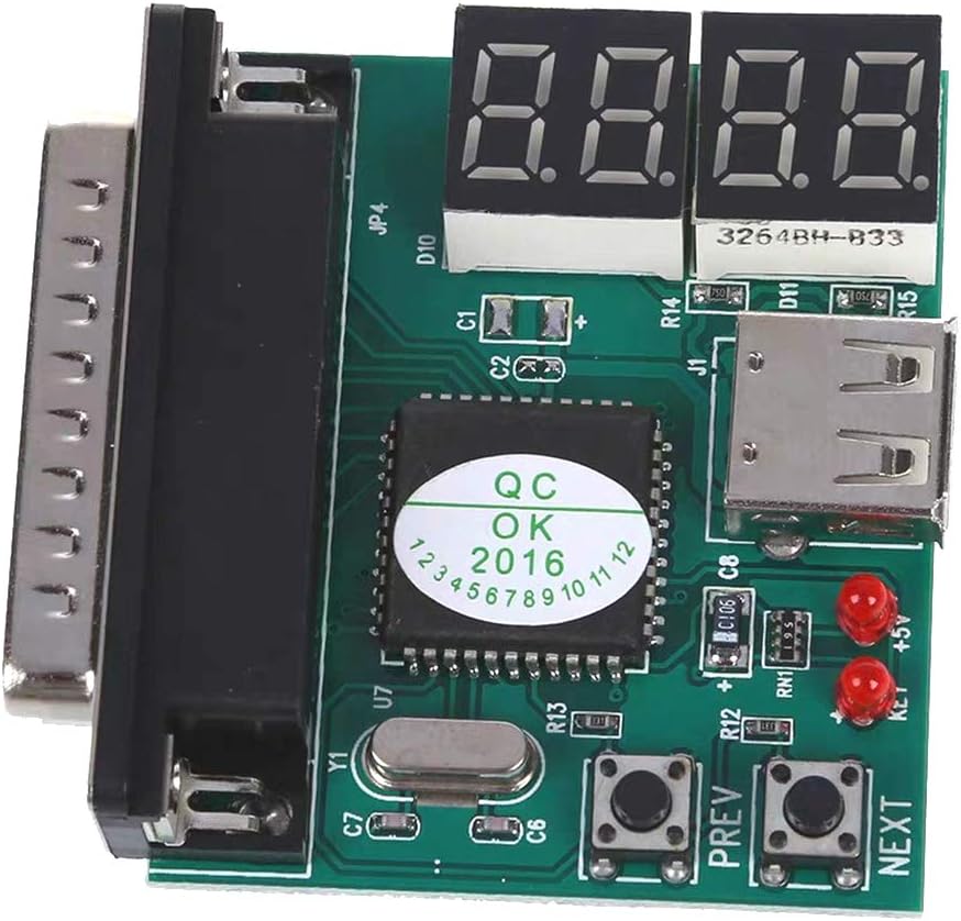 JMT 4-Digit USB & PCI Motherboard Diagnostic Tester for Laptops