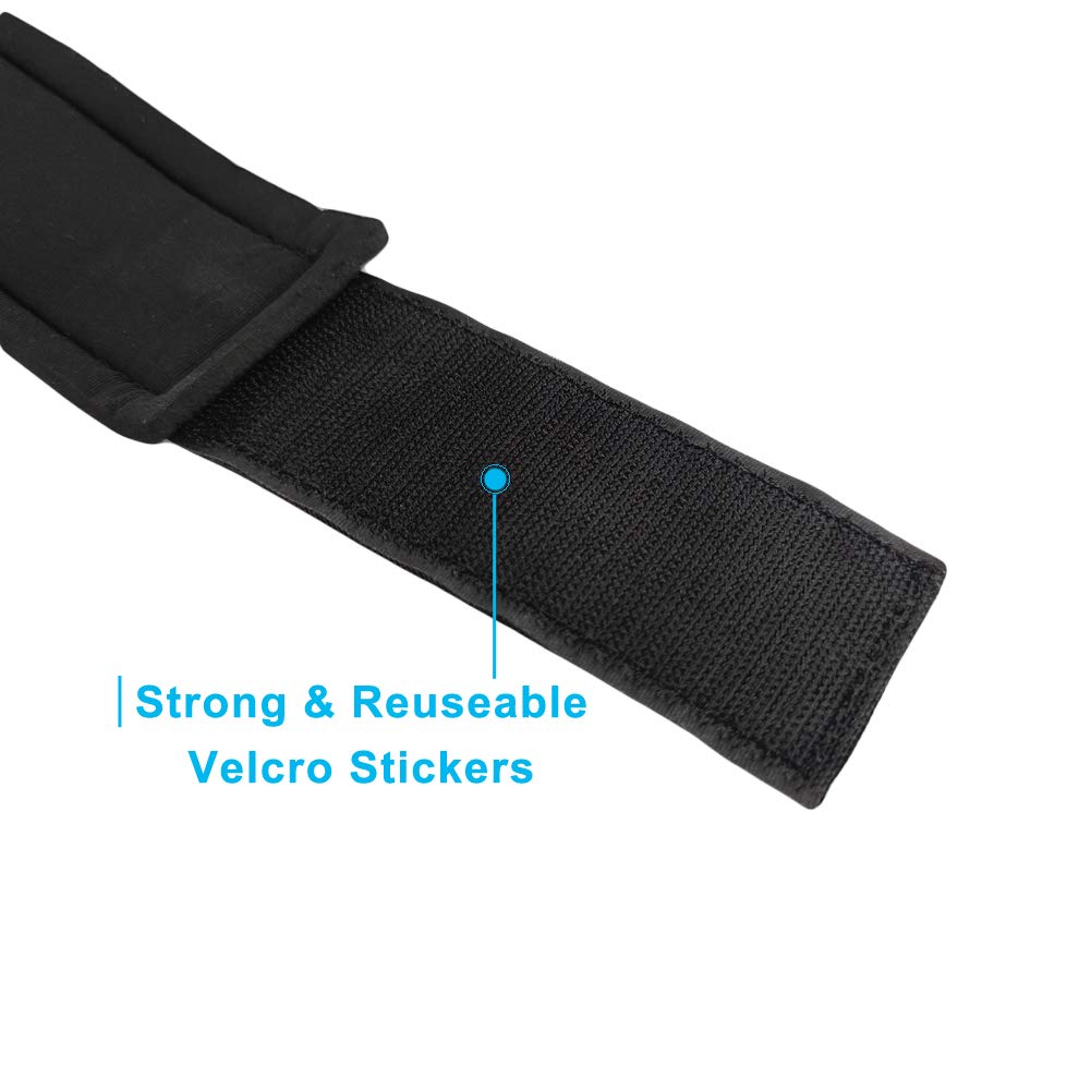 YCYU Padded Ankle Cable Straps for Cable Machine, Ankle Cuffs for Kickbacks Glute Leg Extensions for Men and Women, Great for Bodybuilding Gym Fitness Booty Workouts - Silver 2 Pack