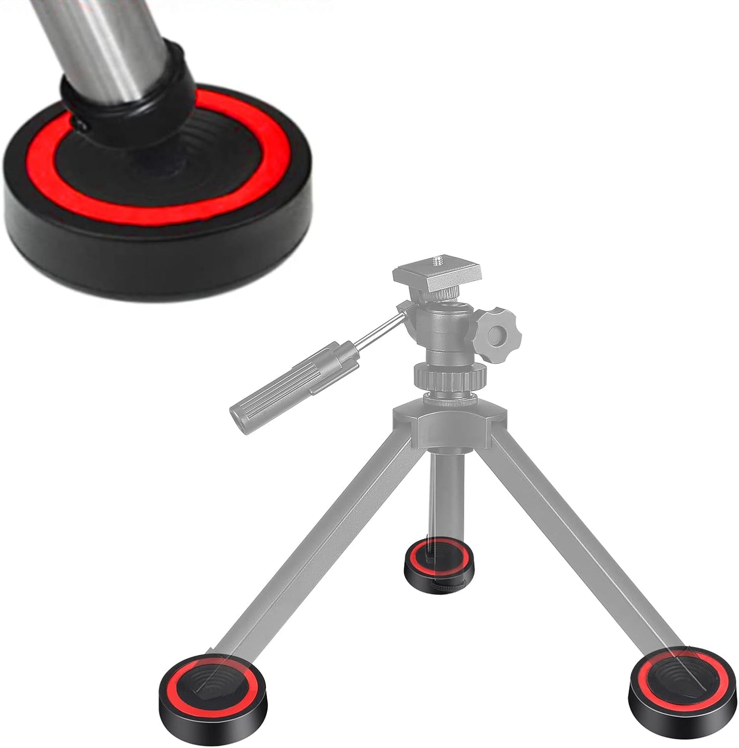 3 Celticbird Anti-Vibration Tripod Foot Suppression Pads Vibration-Free Dampening Pads for Spotting Scope Telescope