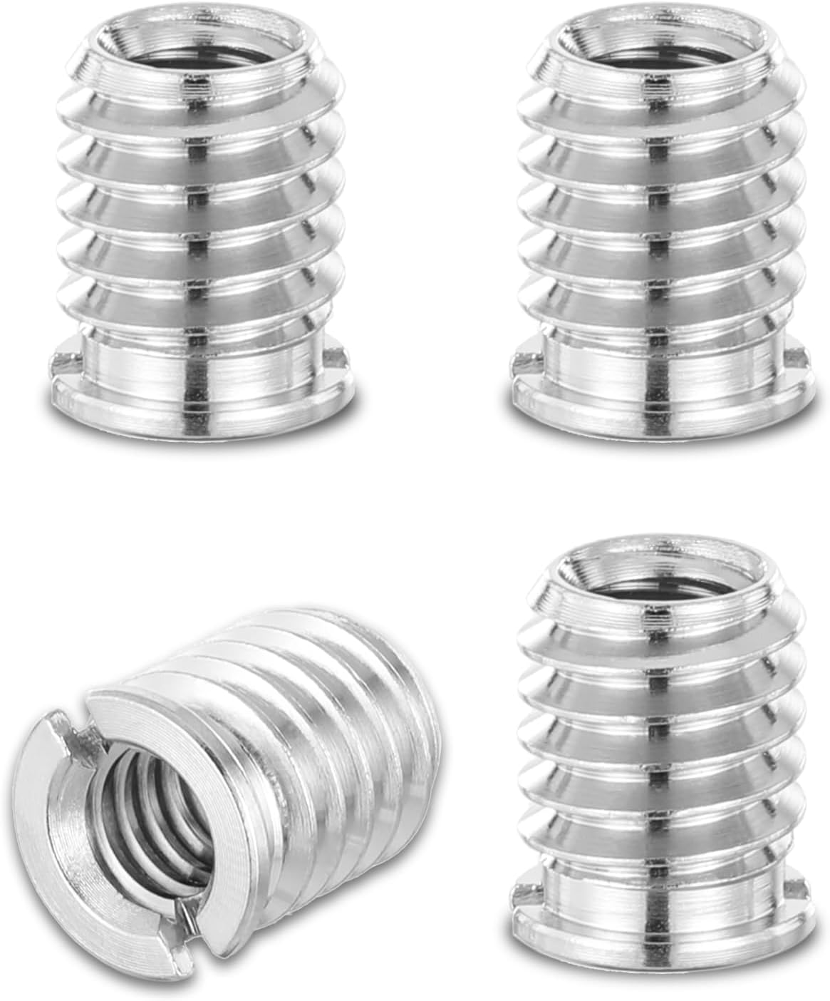Zyghjort 4 1/4 3/8 1/4 3/8 12 Mm PCS to Adapter, Female to Male Adapter Tripod Thread Adapters Height Reducer Bushing