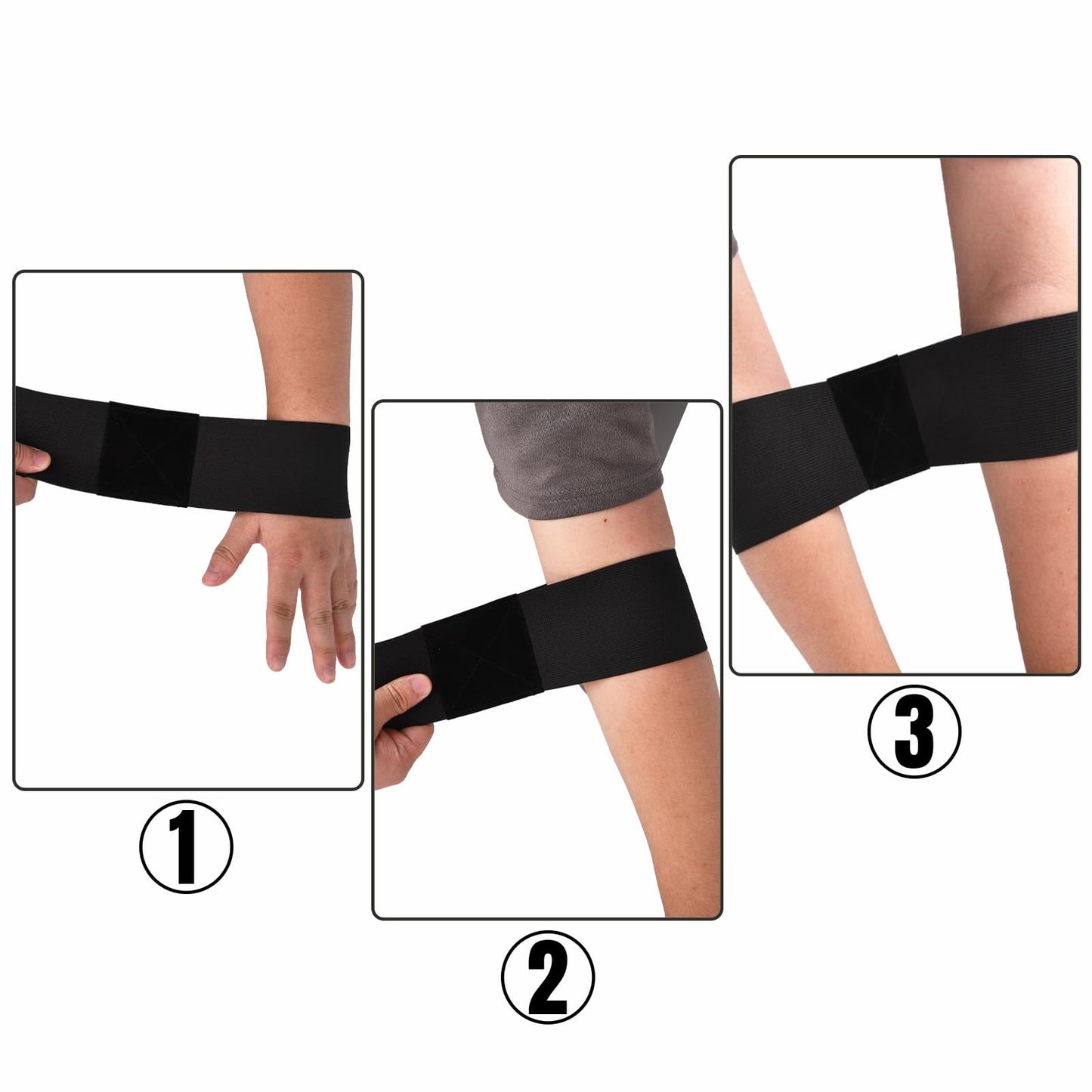 Lunarthos 3PC Golf Swing Training Aid - Arm Band Posture Corrector for Beginners to Improve Swing Consistency