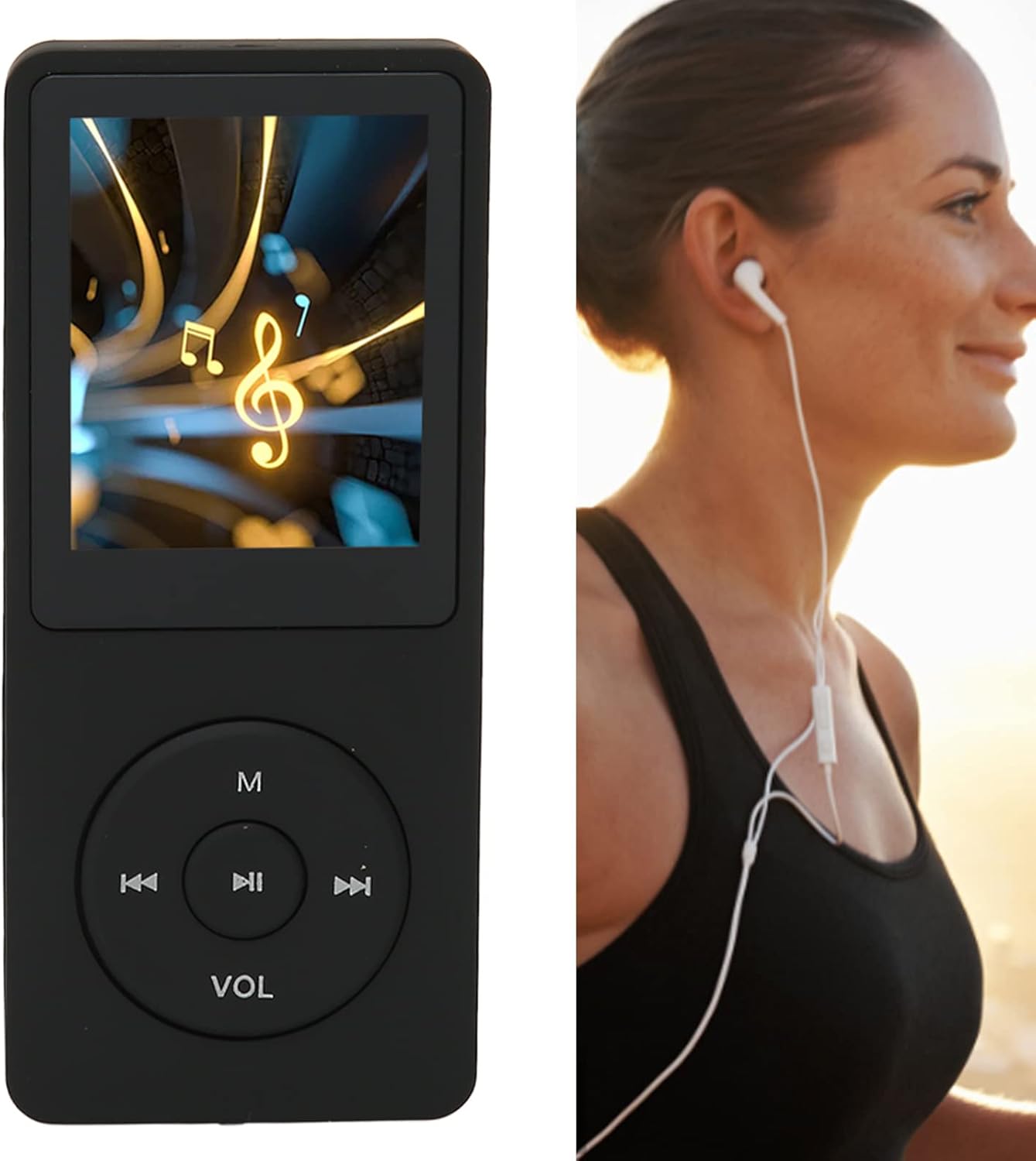 Zopsc MP3 MP4 8GB 64GB 30 Player Memory Expandable, Hours Playback, Lightweight and Portable, Easy to Use, Lossless