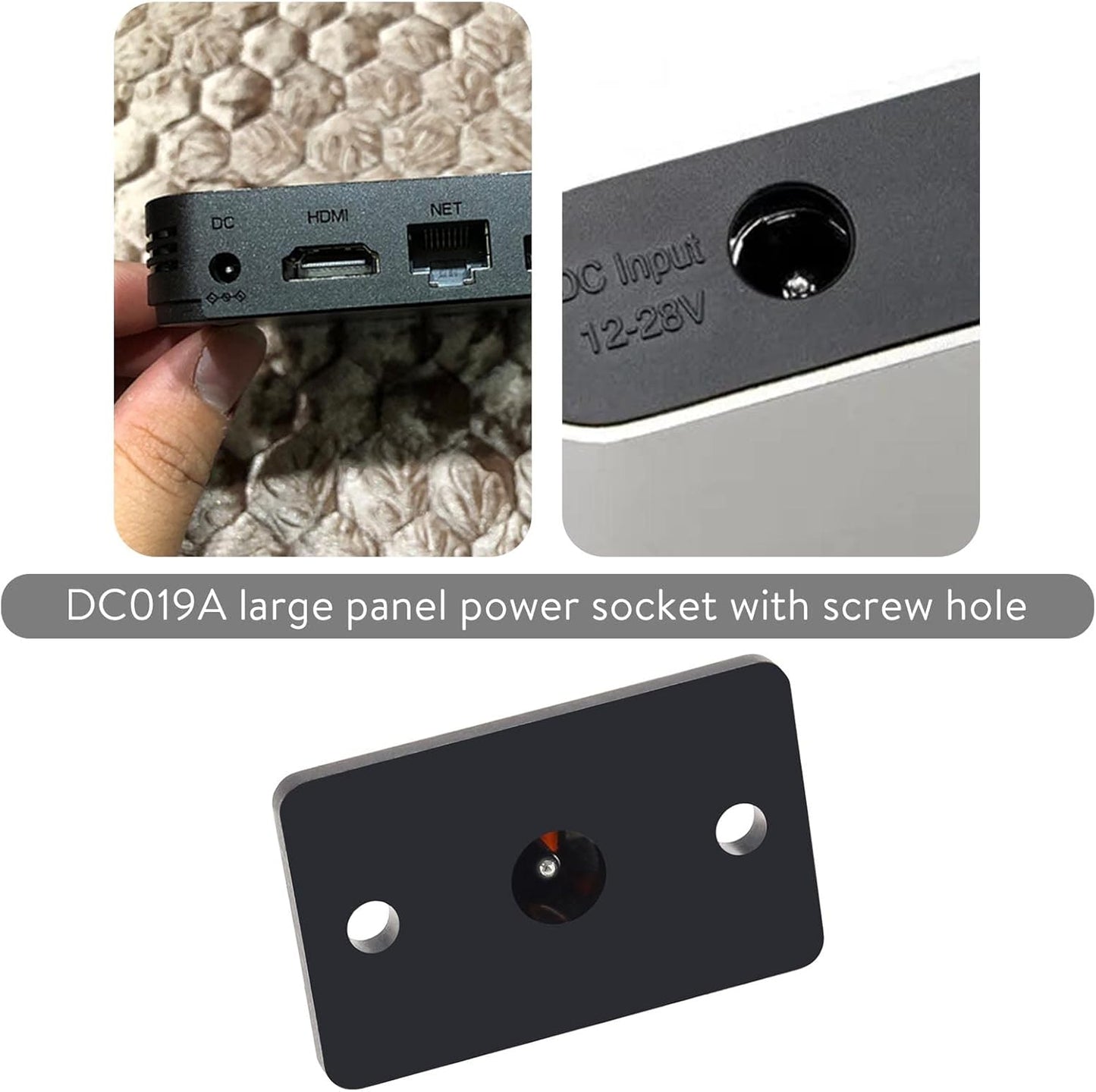 Micro Traders 5 5.5mmx2.1mm Pairs Male Jack & Female Socket Panel Mount Barrel Jack Plug DC Socket Plug for Recorders
