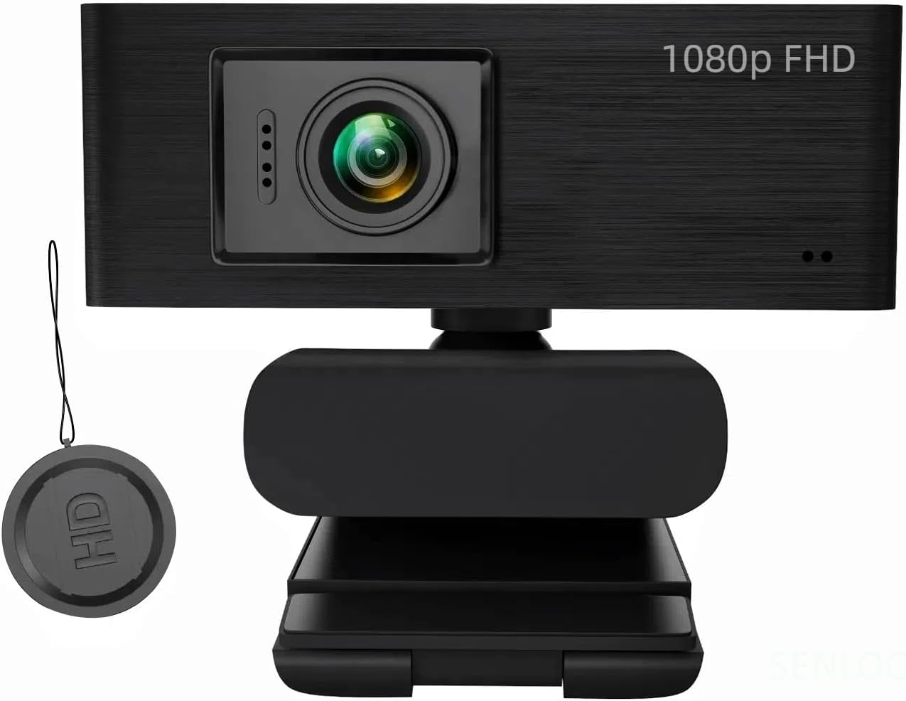 SENLOO 1080P Webcam HD for PC - Web Camera for Desktop Computer with Hi-fi Microphones, Privacy Cover - Computer Camera