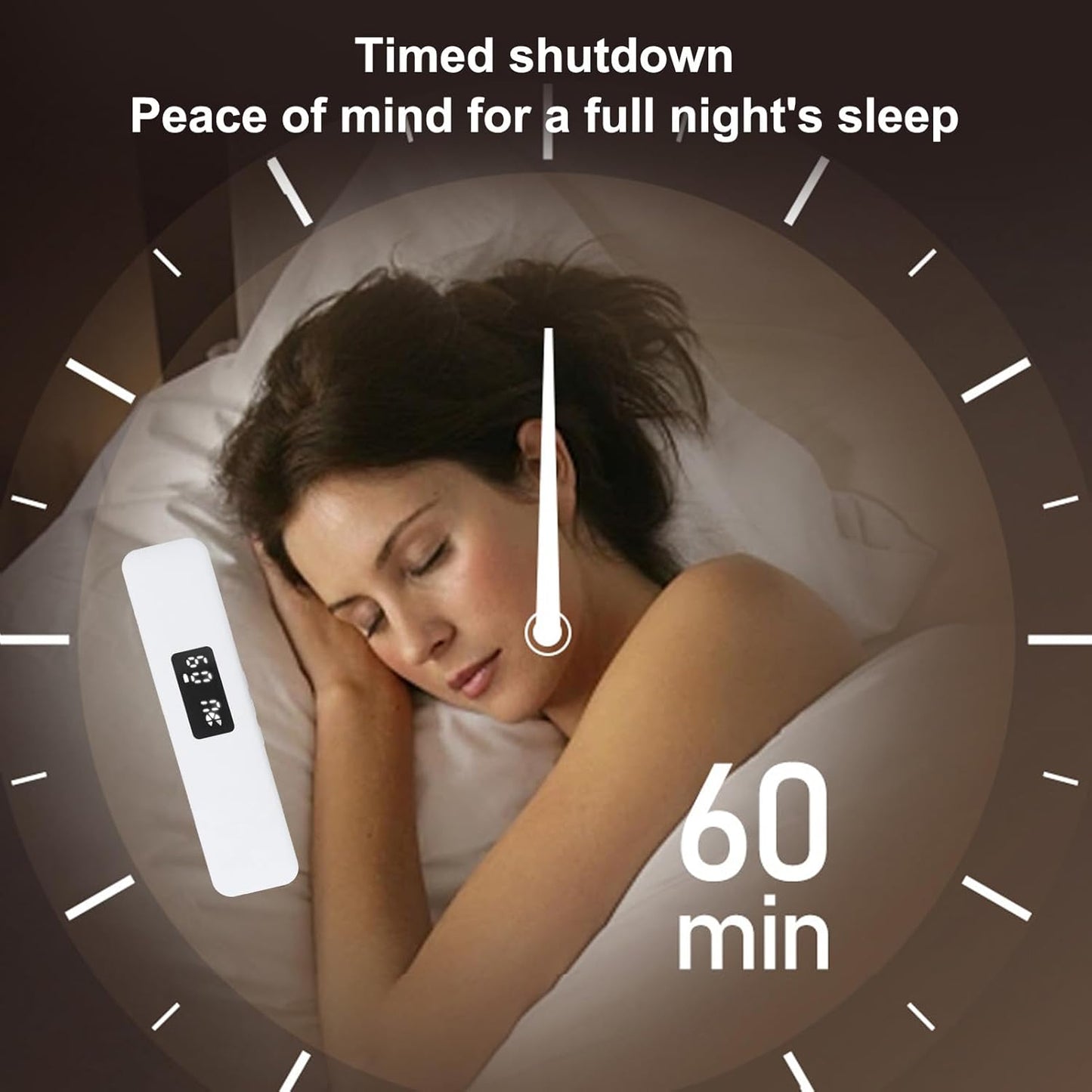 LICAEVEY 300mAh Pillow Speaker, Bone Conduction Cordless Bluetooth Music Sleep Speaker, Sleep Aid Speaker with Battery