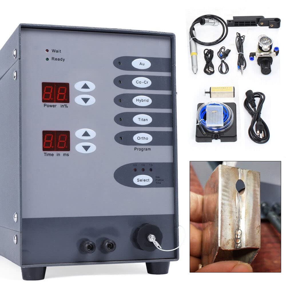 RibasuBB Automatic CNC Spot Welding Machine, Handheld Welding Machine Portable for Metal, 110v / 60hz Permanent Jewelry Welder kits Weldable Solid Gold, Aluminum, Titanium Welding
