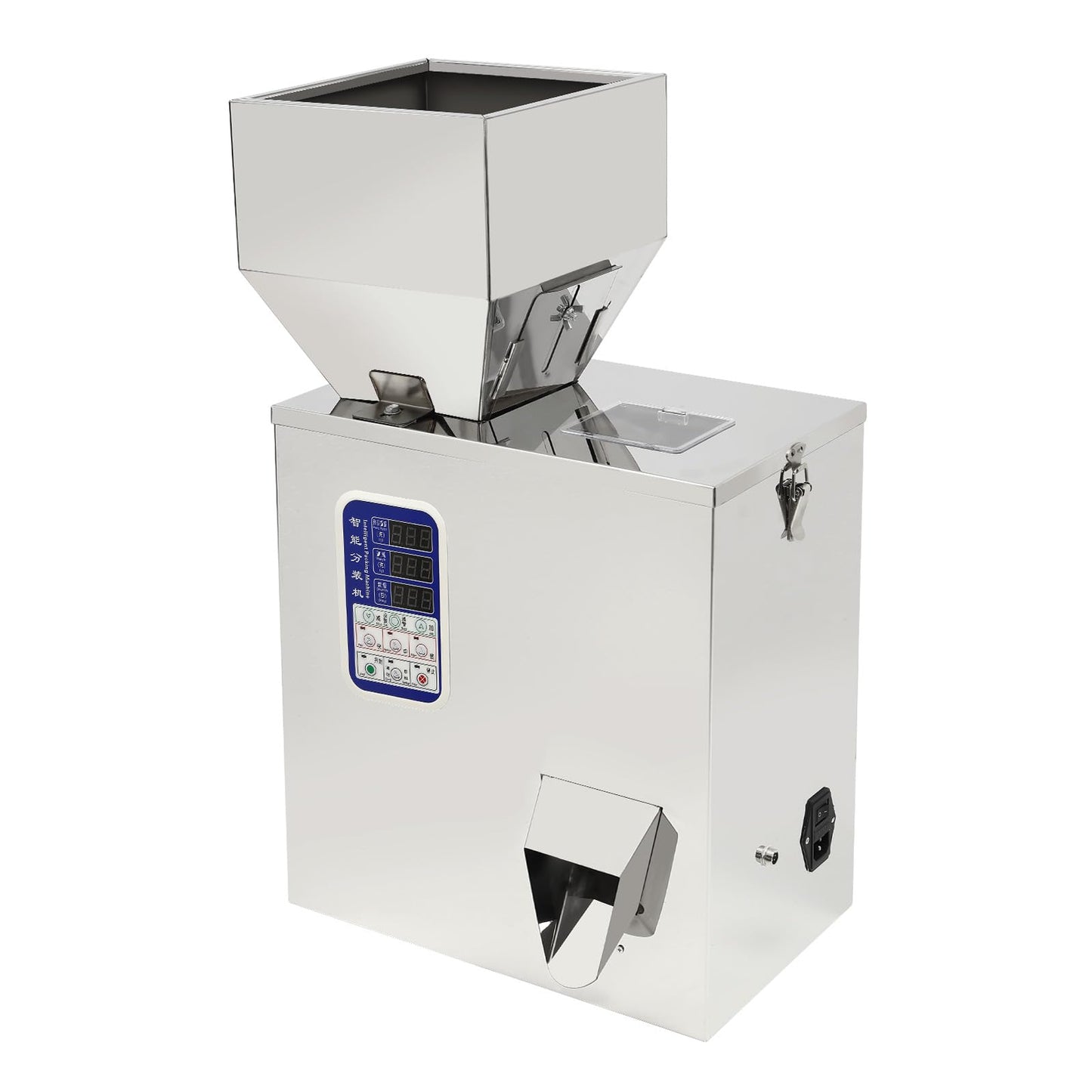 ONEUPING Automatic Particle Filling Machine 1-200g Adjustable Powder Weighing Filler Particle Dispenser, 180W Granule Filling Machine with 3 Speeds for Flour, Grain, Herb, Seed, Coffee Bean, Glitter