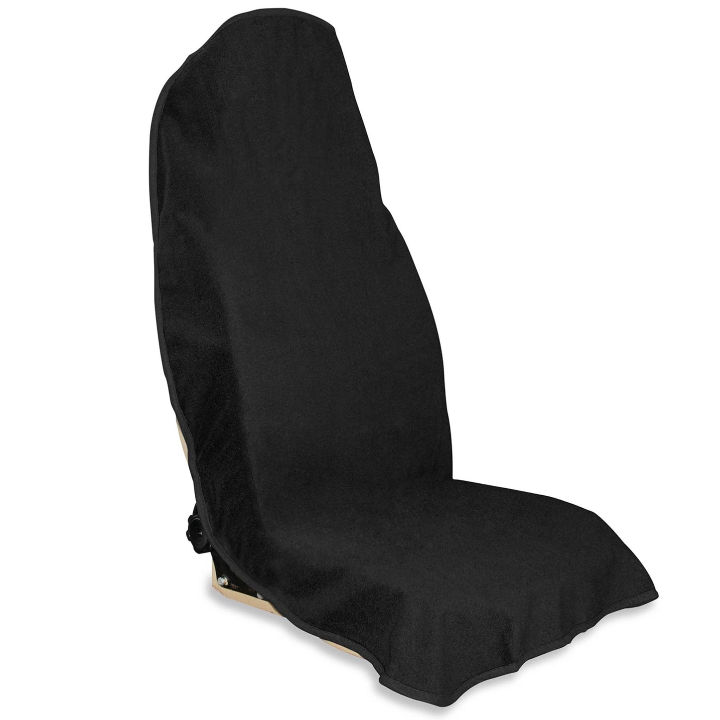 Hirritale Waterproof Car Seat Cover for Front Seats, Protector for Cars SUVs Trucks, Sweat Towel Seat Covers Bucket for Gym,Workout,Beach,Hiking,Running (Black, 1PC)