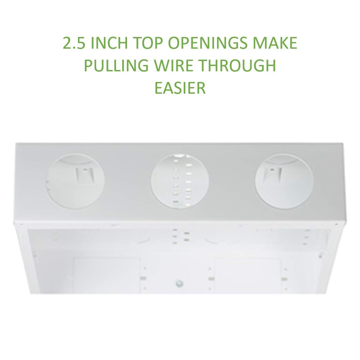 On-Q 28" Structured Media Enclosure with Hinged Cover Lock, 20 Gauge CRS, Flush or Surface Mount