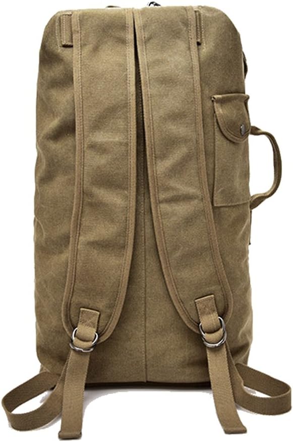 Large Capacity Travel Climbing Bag Tactical Military Duffel Bag Top Load Double Strap Canvas Backpack