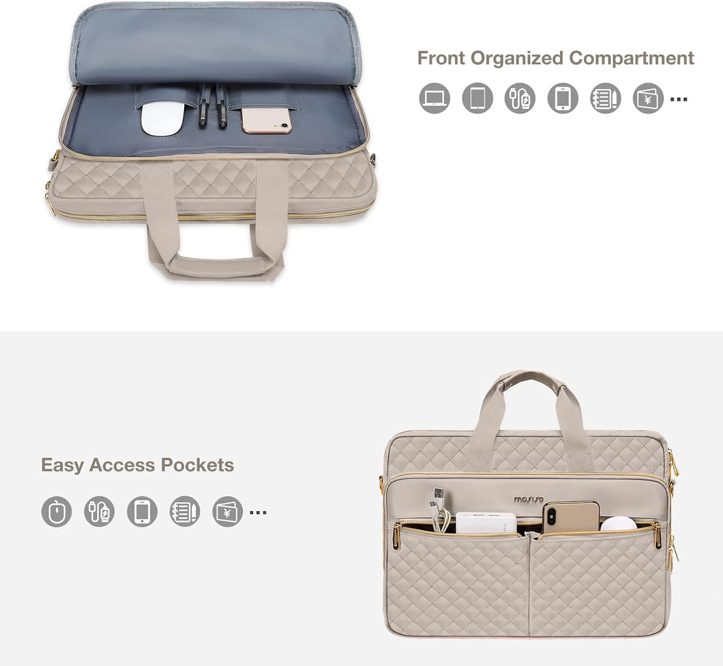 13-14 inch 13 inch/Air 13.6/13 13/14, 3 MOSISO Laptop Bag, Laptop Briefcase Messenger Compatible with MacBook Neo /Pro