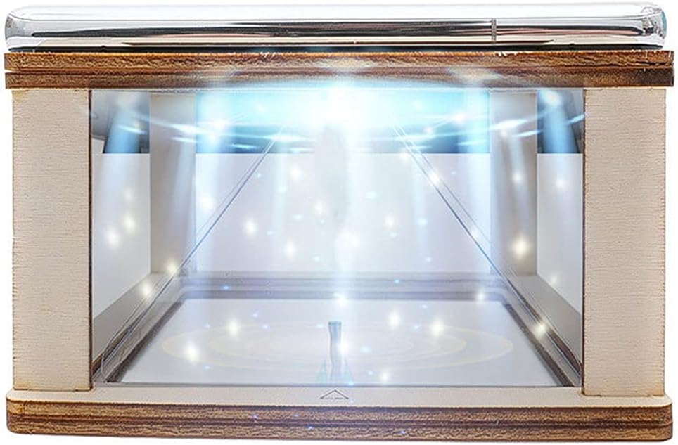 MEELYHOME 3D 3D Hologram Projector Pyramid Mobile Smartphone Hologram Display Stands Projector Any Smartphone Display